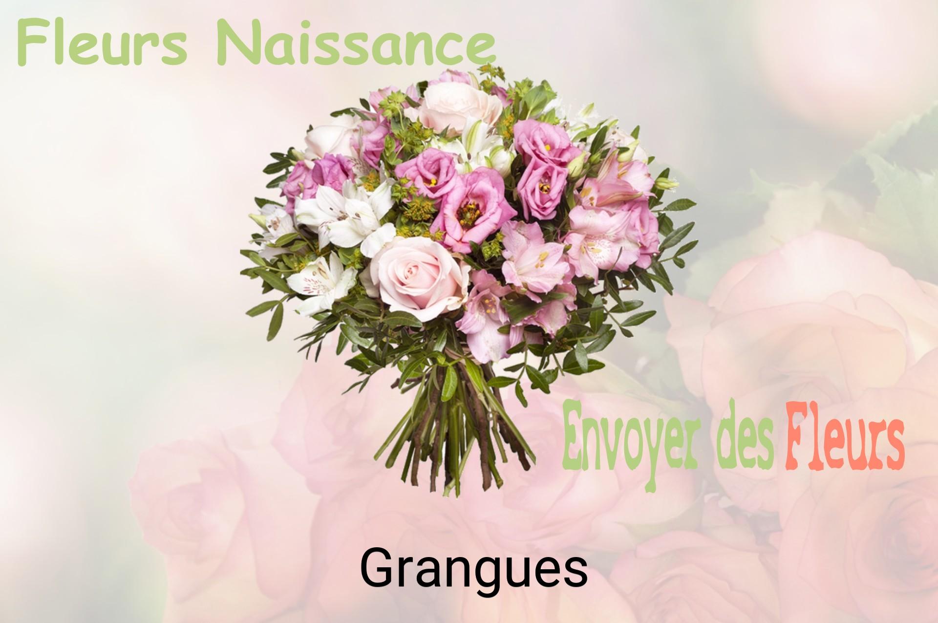 Bouquet de fleurs de naissance livré à Grangues